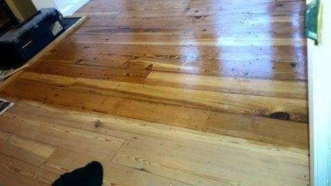 Reclaimed Pitch Pine Floorboards