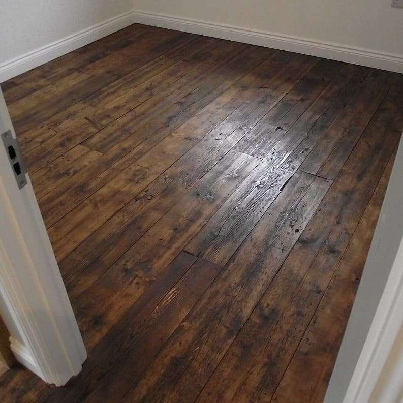 Rustic Floorboards, Waxed & Buffed