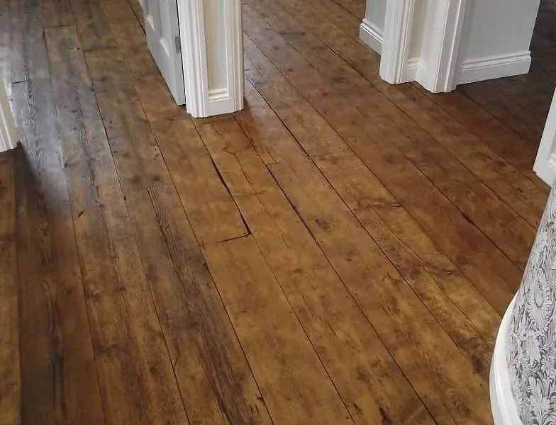 Rustic Floorboards, Waxed & Buffed