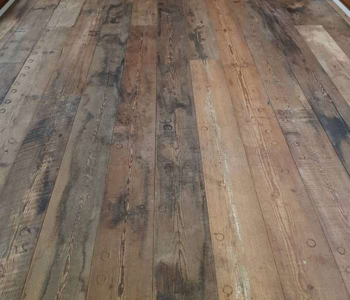 reclaimed rustic flooring finish