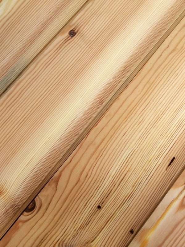 strip pine floorboards close-up