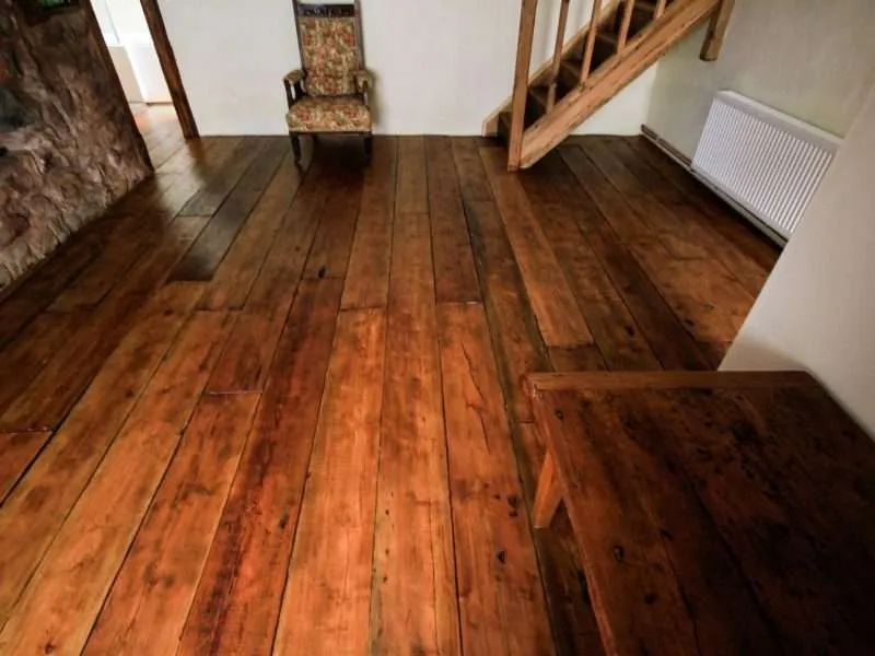 reclaimed pine flooring hall