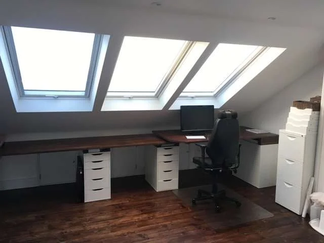 reclaimed pine flooring skylight