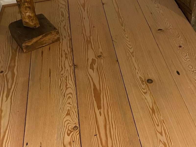 pitch pine flooring in a home