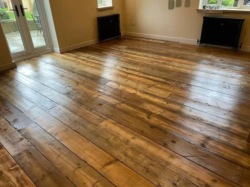 Reclaimed Rustic Pine Floorboards
