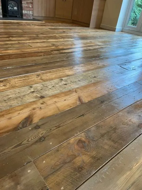Reclaimed Rustic Pine Floorboards