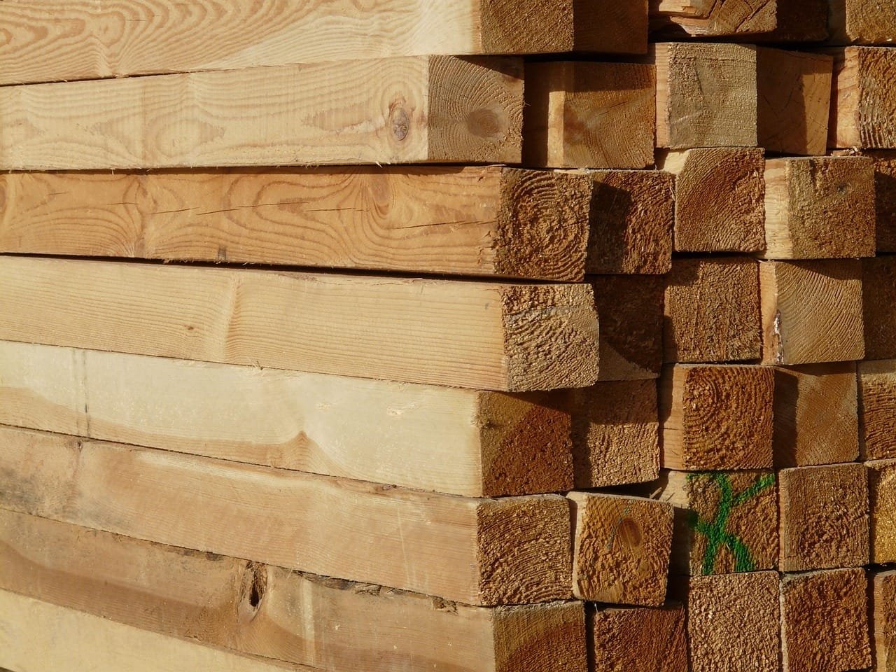 wooden stack