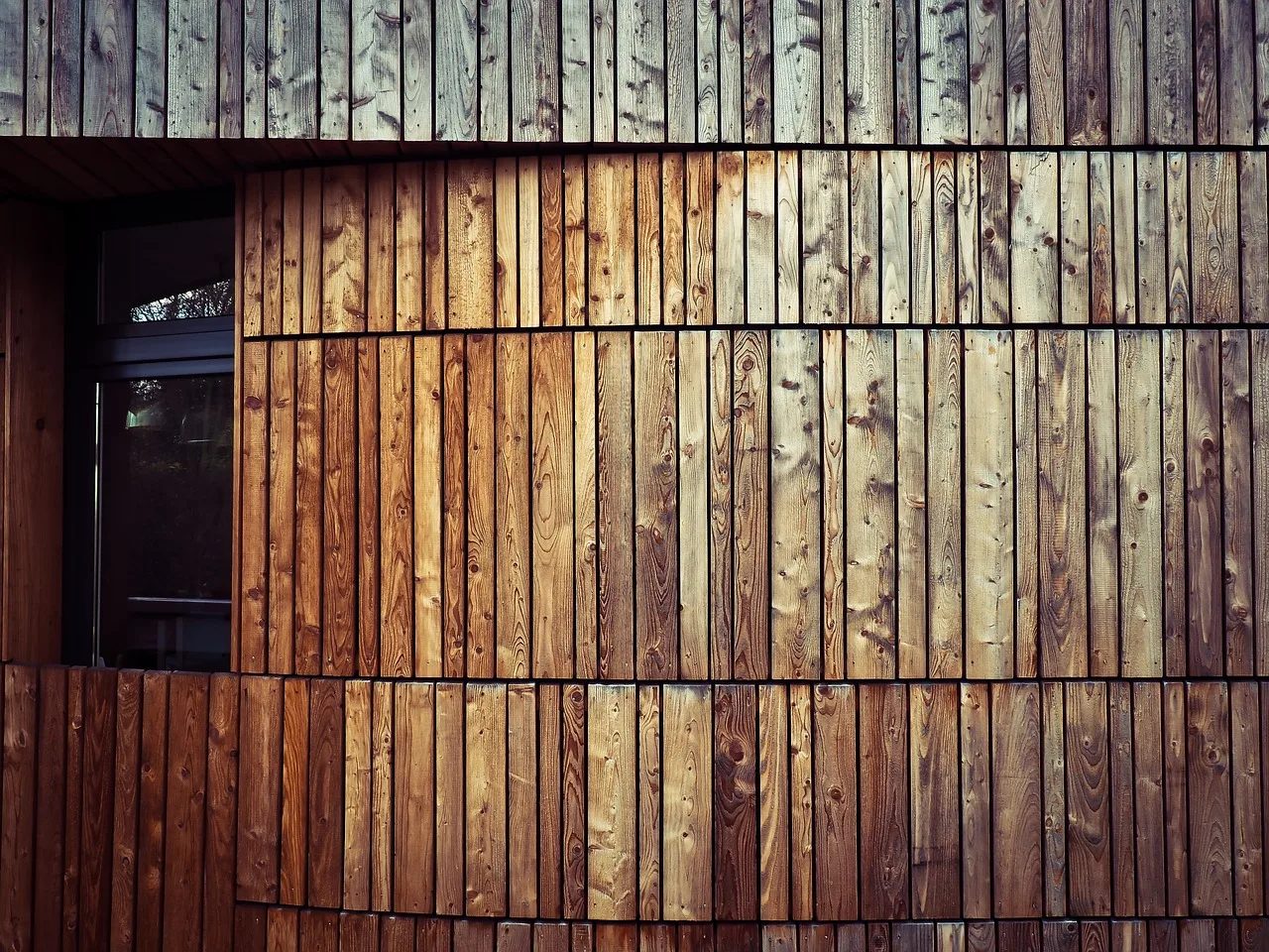 wooden panelling